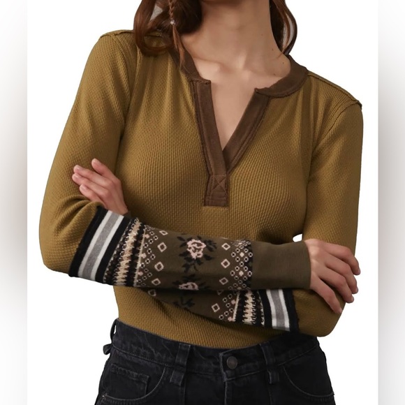 Free People Dresses & Skirts - Free People Mikah Layering Cuff Shirt